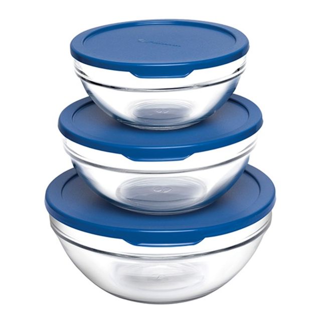 סט קופסאות אחסון זכוכית