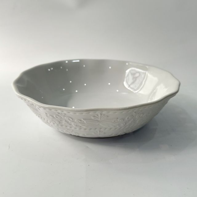 קערת הגשה פורצלן - White Samara