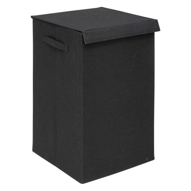 סל כביסה מבד - צבע שחור