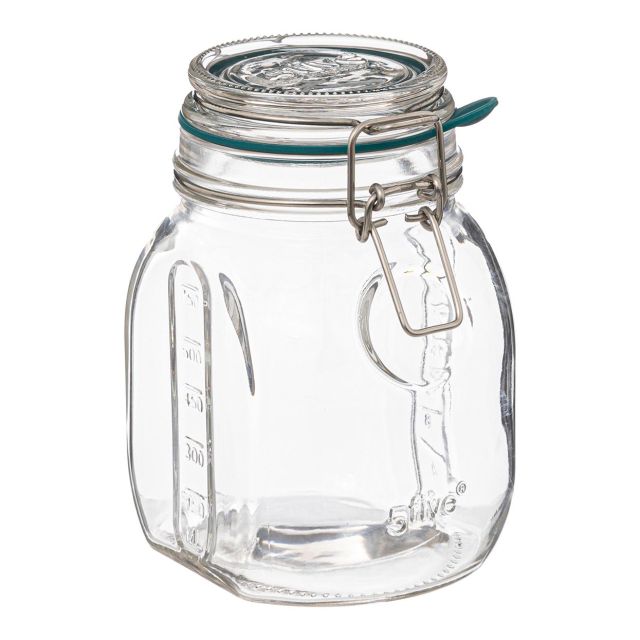 צנצנת אחסון זכוכית 750 מ”ל