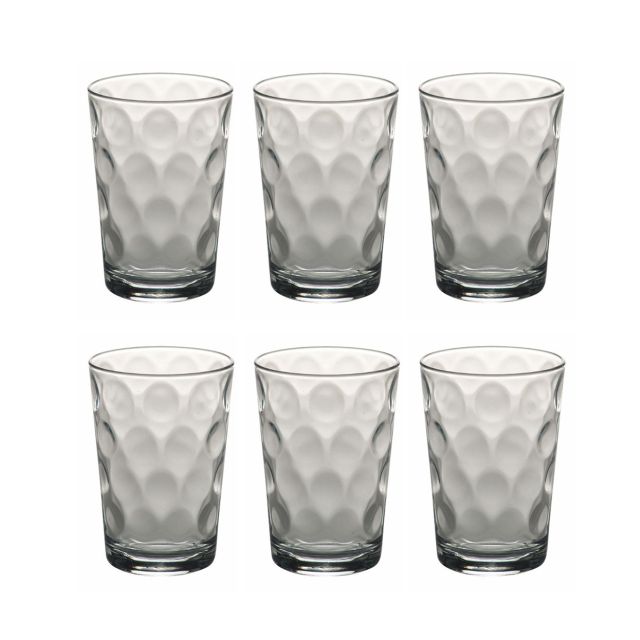 סט 6 כוסות מים עם שקעים - SPACE