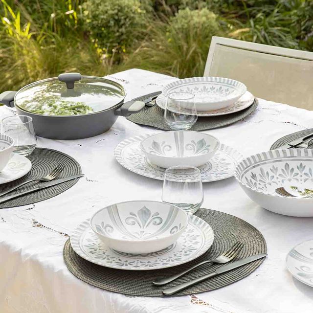 סדרת כלי אוכל מלמין Mykonos