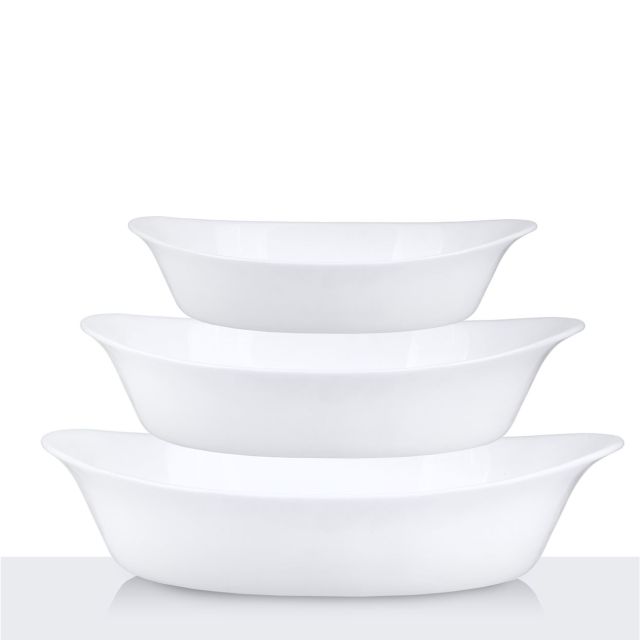 תבנית אובלית זכוכית סדרת Opal